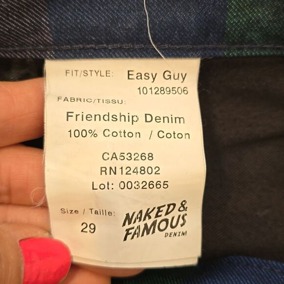 Naked and famous friendship denim jeans size 29 - Picture 10 of 11